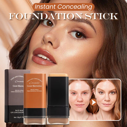 ✨Instant Concealing Foundation Stick with Built-in Brush