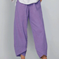 👖50% OFF NOW!✨Vintage Asymmetrical Elastic Waist Pockets Pants – Unique Design, Comfortable Fit & Functional Style🌸