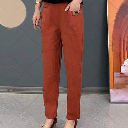 💝Women's Elastic Waist Cotton Pants✈️Buy two pieces and get free shipping