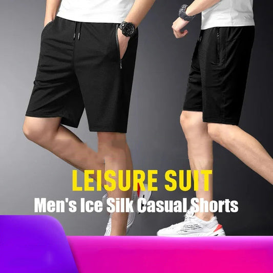 Men’s Ice Silk Casual Shorts