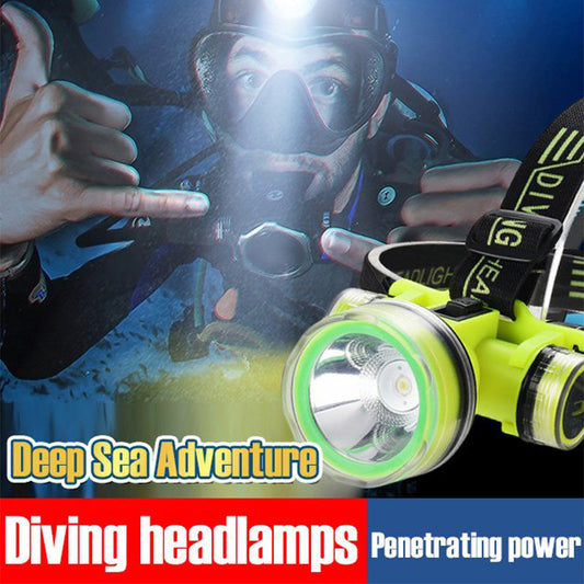 IPX8 Waterproof High Bright LED Diving Headlamp