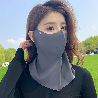 Ice Silk Sun UV Protection Breathable Face Mask