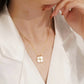 2-in-1 Heart-Shaped Four-Leaf Clover Necklace
