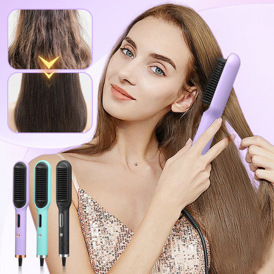 Negative Ion Dual Purpose Hair Straightening Comb