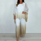 ⏰ Limited Time Offer – 50% Off! 🔥Buy 2 and get 5% off (free shipping)🎉Mesh Mix Dip Dye Loose Flowy Top & Trouser Set