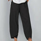 👖50% OFF NOW!✨Vintage Asymmetrical Elastic Waist Pockets Pants – Unique Design, Comfortable Fit & Functional Style🌸