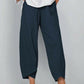 👖50% OFF NOW!✨Vintage Asymmetrical Elastic Waist Pockets Pants – Unique Design, Comfortable Fit & Functional Style🌸