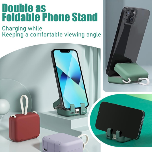 (🎄Early Christmas Sale 49% OFF)🎁-Portable Wireless Charging Treasure Mobile Phone Holder⚡