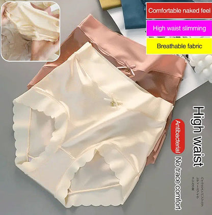 🌸BUY 3 GET 2 FREE-Satin ice Silk Seamless Tummy Control Panties🌸